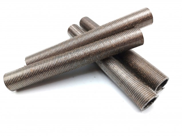 Threaded M13 hollow tube off cuts all thread 