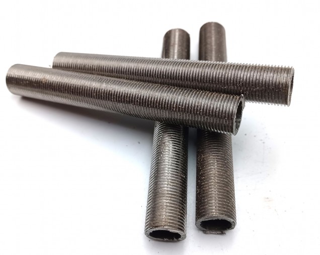 Threaded M13 hollow tube off cuts all thread 