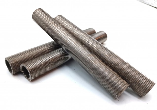 Threaded M13 hollow tube off cuts all thread 