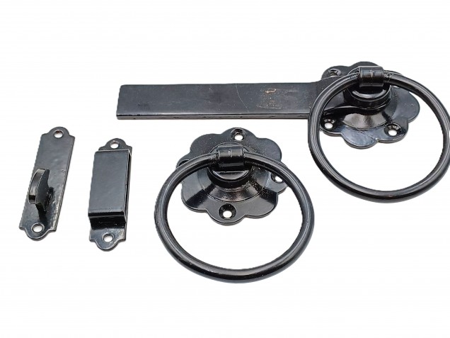 Garden Gate Handle Black Antique Finish