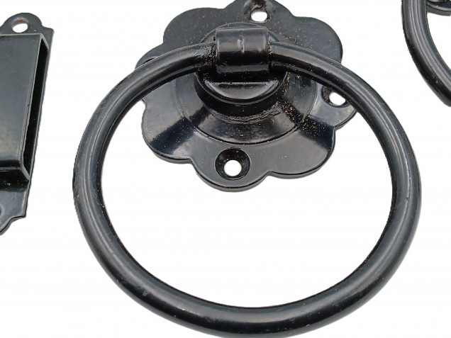 Garden Gate Handle Black Antique Finish