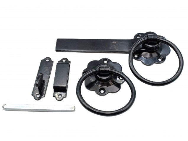 Garden Gate Handle Black Antique Finish