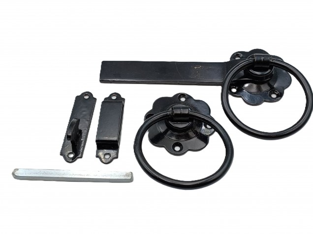 Garden Gate Handle Black Antique Finish