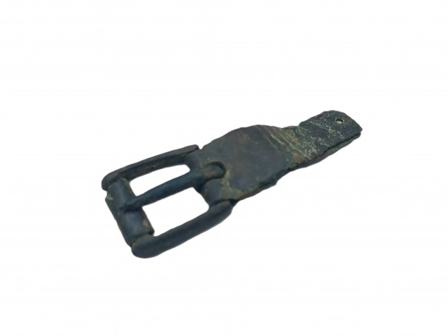 14th Century small strap buckle copper alloy medieval