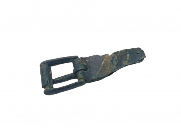 14th Century small strap buckle copper alloy medieval