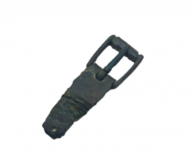 14th Century small strap buckle copper alloy medieval