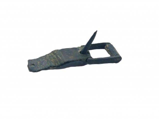 14th Century small strap buckle copper alloy medieval