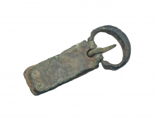 14th Century small strap buckle copper alloy medieval