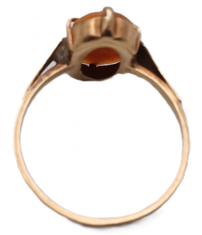Cameo Ring 9ct Gold Vintage