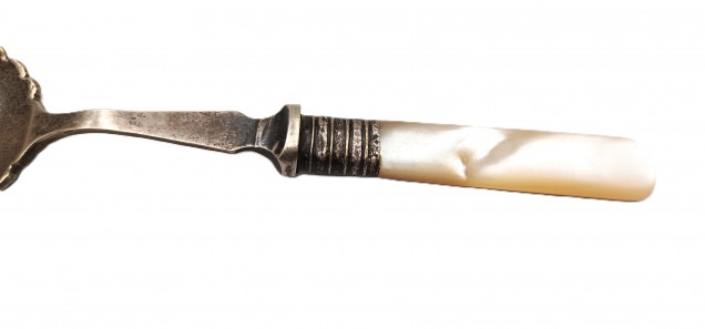 Vintage Jam Spoon With Mother Of Pearl Handle