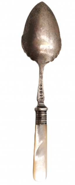 Vintage Jam Spoon With Mother Of Pearl Handle