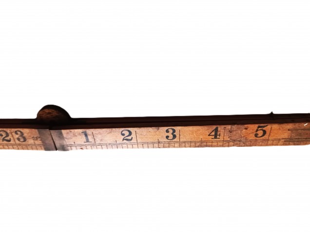 Rabone No. 1167 Boxwood 2ft 4 Fold Ruler Vintage Brass Fittings