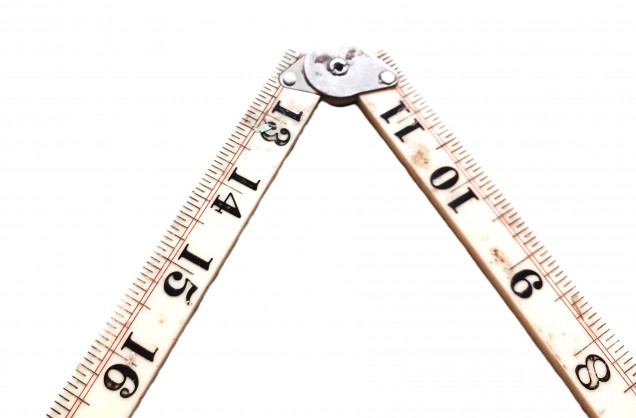 W M Marples & Sons Vintage 2 Foot Folding Ruler No. 2250 Circa 1966 Patent Pending