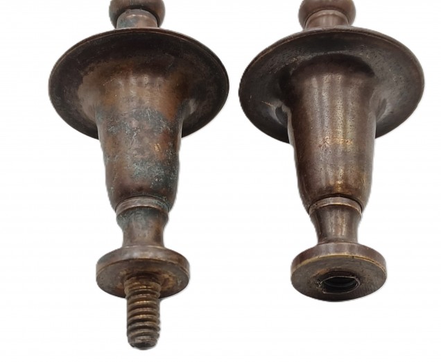 Vintage Longcase GrandFather Clock Finials Bronze