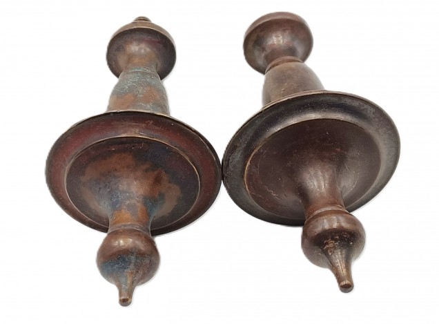 Vintage Longcase GrandFather Clock Finials Bronze