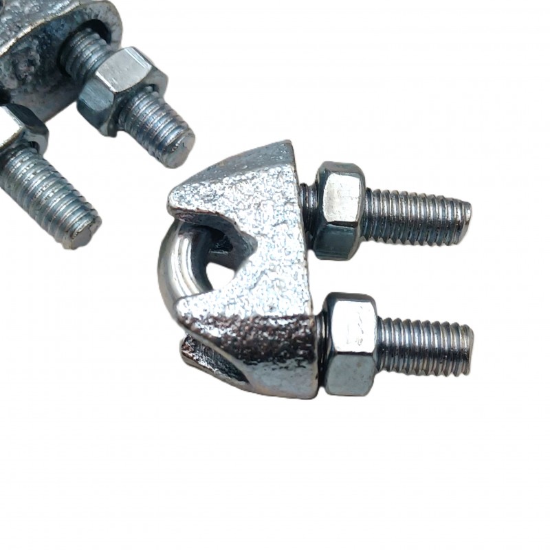 Heavy Duty Wire Rope Clamp Cable Grip Steel Metal Wire U Bolts Fixing 