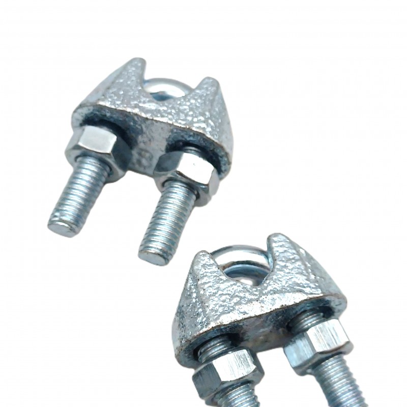 Heavy Duty Wire Rope Clamp Cable Grip Steel Metal Wire U Bolts Fixing 