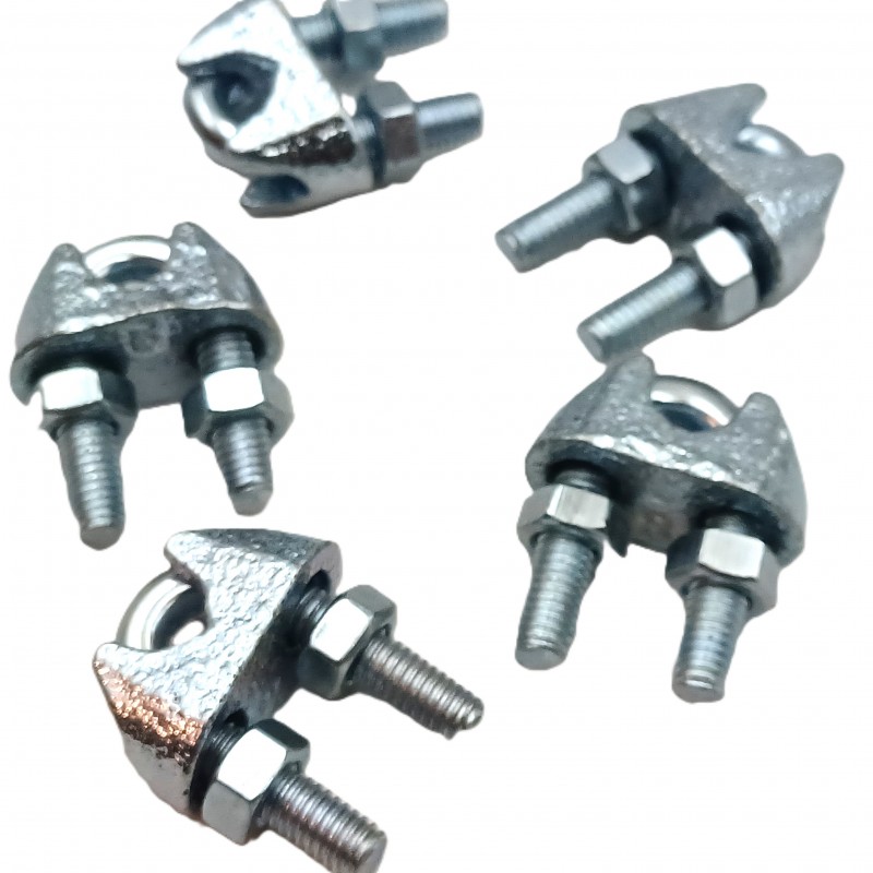 Heavy Duty Wire Rope Clamp Cable Grip Steel Metal Wire U Bolts Fixing 