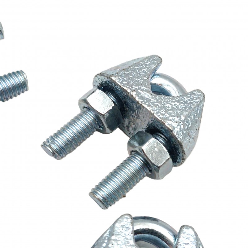Heavy Duty Wire Rope Clamp Cable Grip Steel Metal Wire U Bolts Fixing 