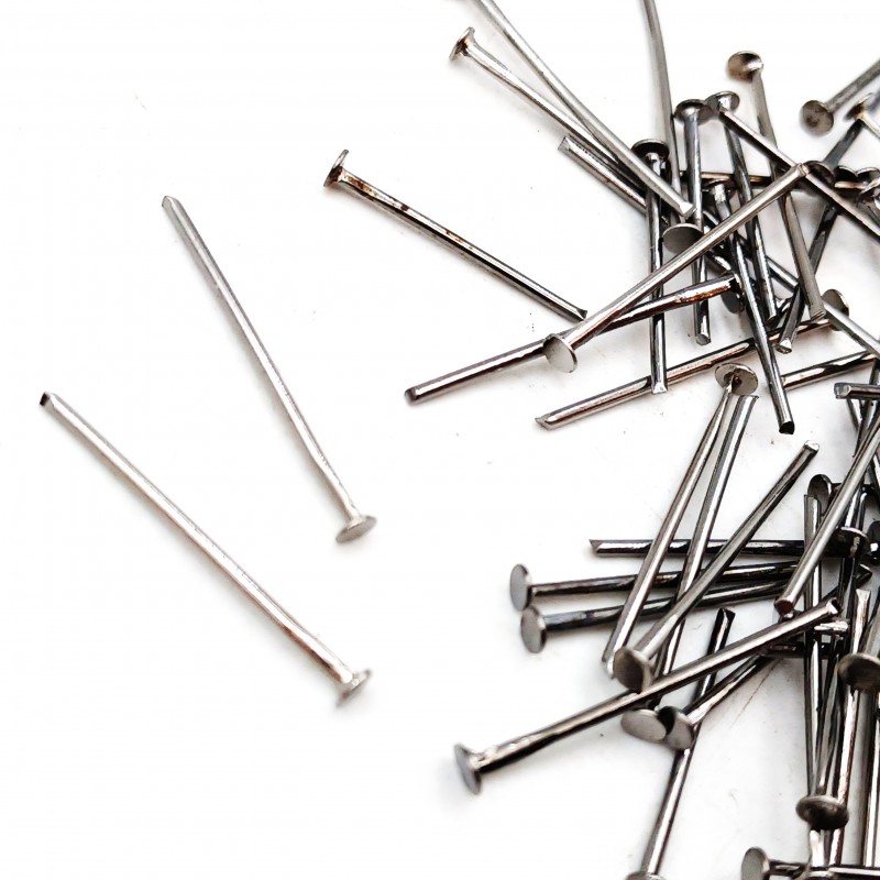 Black nickel craft pins mixed lengths 16mm to 20mm