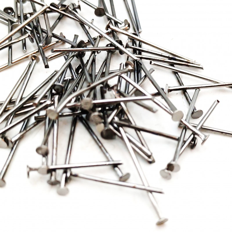 Black nickel craft pins mixed lengths 16mm to 20mm