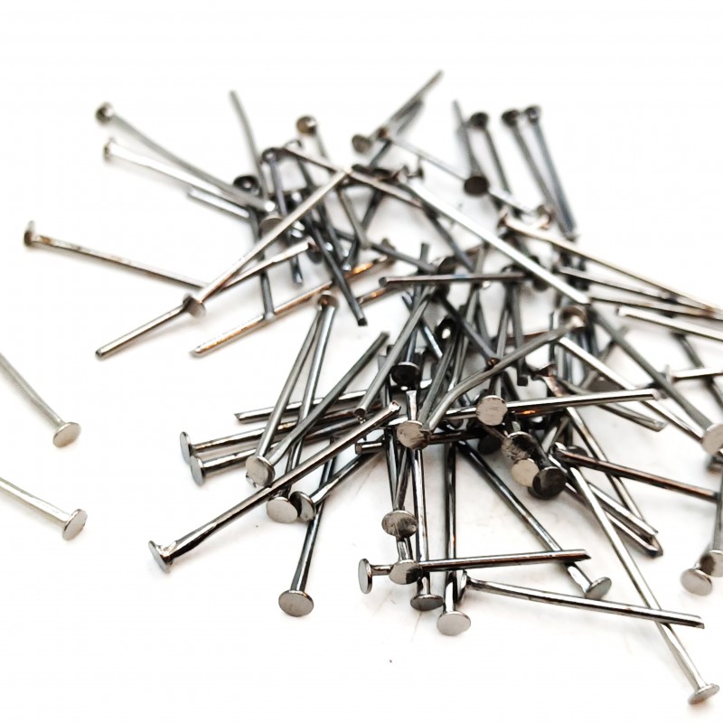 Black nickel craft pins mixed lengths 16mm to 20mm