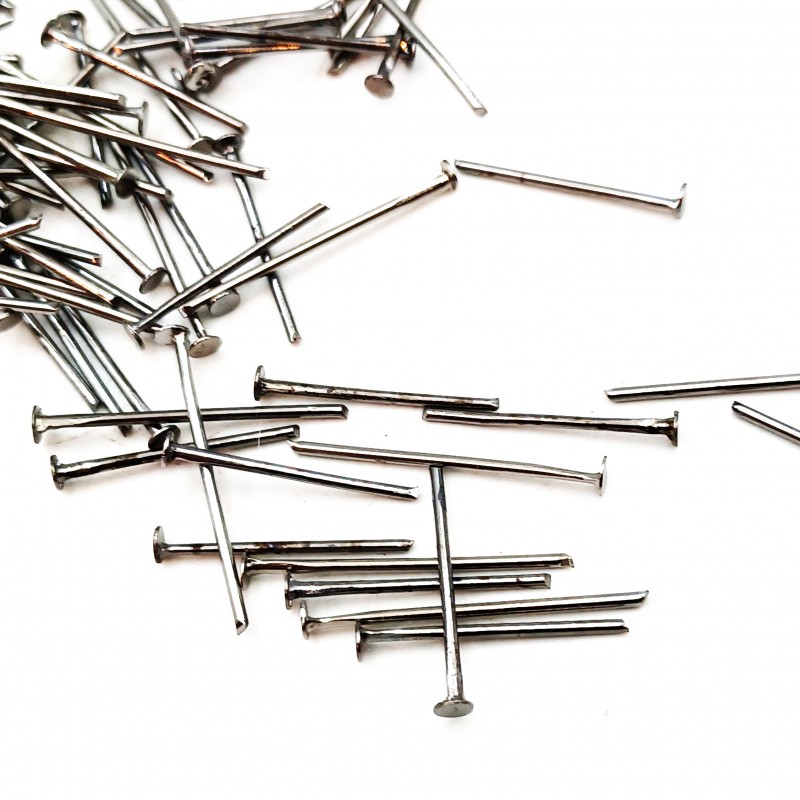 Black nickel craft pins mixed lengths 16mm to 20mm