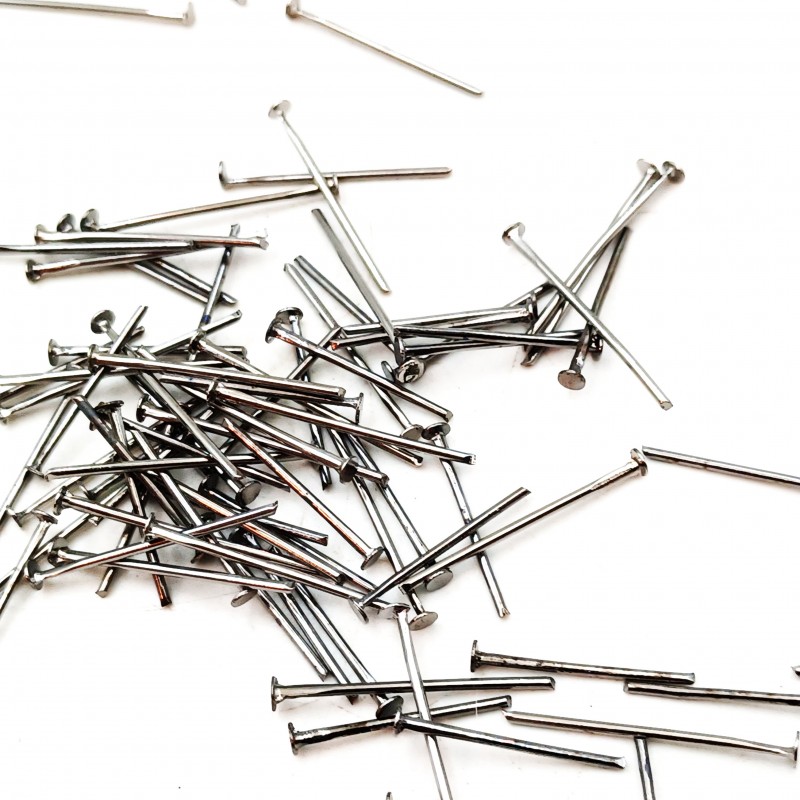 Black nickel craft pins mixed lengths 16mm to 20mm