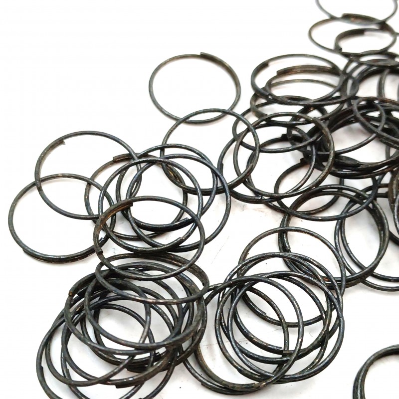 Dark antique 15mm Split Rings Connectors Pack Of 100 Rings 