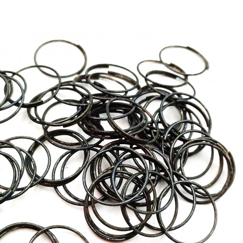Dark antique 15mm Split Rings Connectors Pack Of 100 Rings 