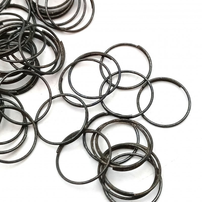 Dark antique 15mm Split Rings Connectors Pack Of 100 Rings 