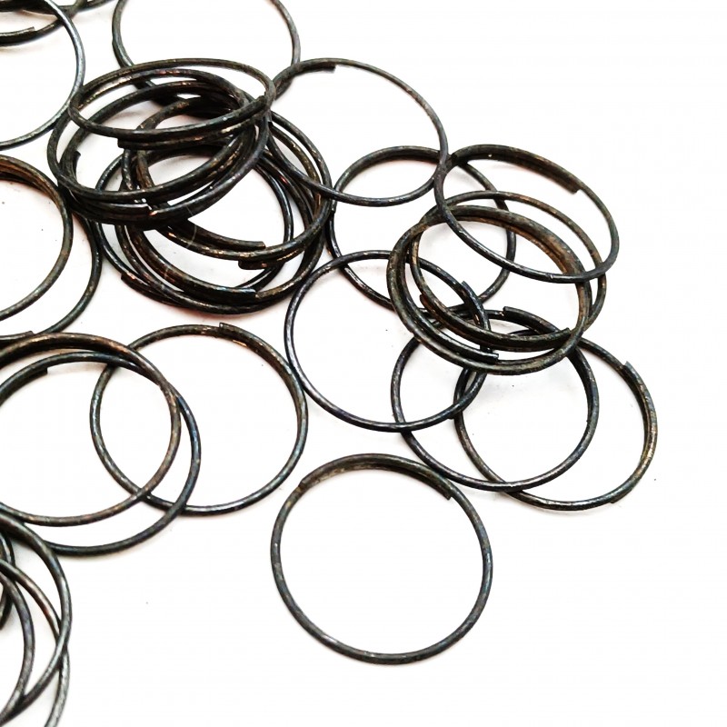 Dark antique 15mm Split Rings Connectors Pack Of 100 Rings 