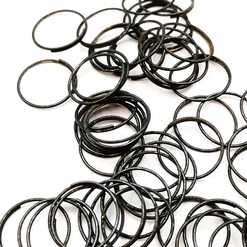 Dark antique 15mm Split Rings Connectors Pack Of 100 Rings 