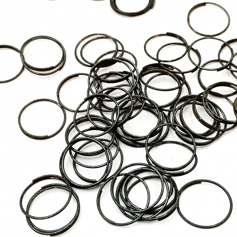 Dark antique 15mm Split Rings Connectors Pack Of 100 Rings 