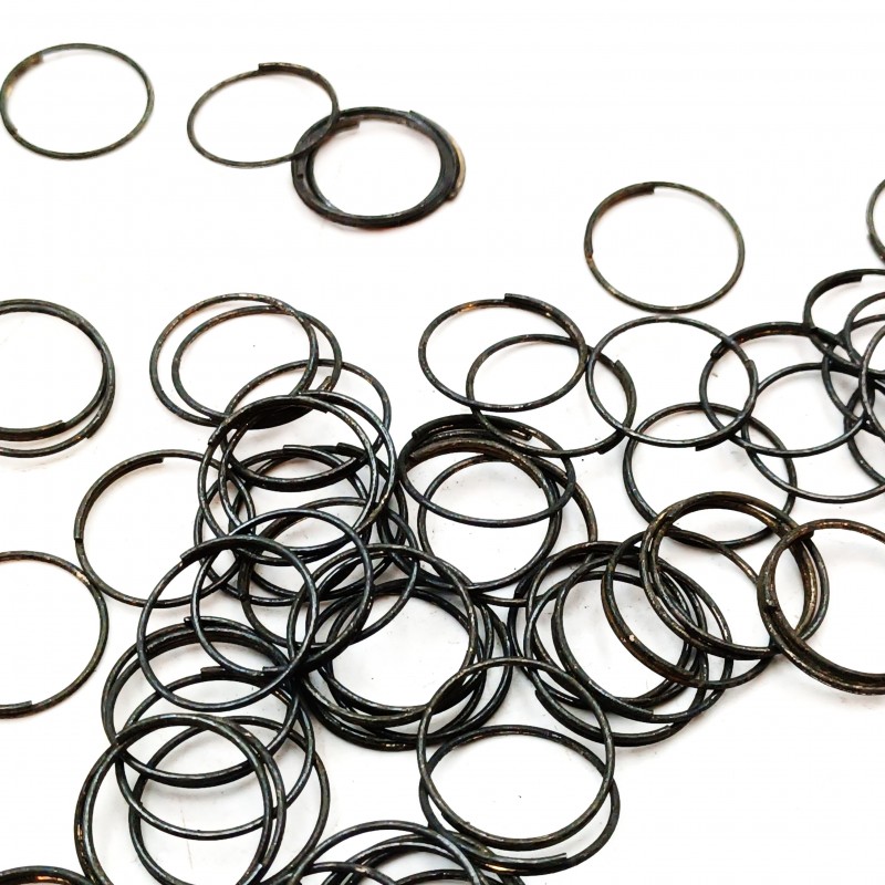 Dark antique 15mm Split Rings Connectors Pack Of 100 Rings 