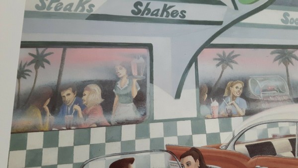 1950's American cars and Diner Limited Addition
