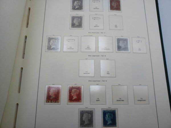 Great British Stamp Collection In Album Penny Black
