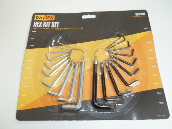 Allen Key Hex Key Set Bike Bicycle Emergency Repair Tool Set Kit 1.5mm - 8mm