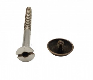 Mirror Screws Aged Brass Cap 2 inch Pack Of 4