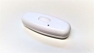 IN LINE Dimmer 2 core inline push dimmer with LED in white