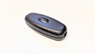 IN LINE Dimmer 2 core inline push dimmer with LED in black