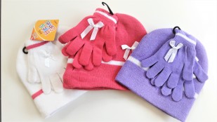 Girls Hat and Glove Set