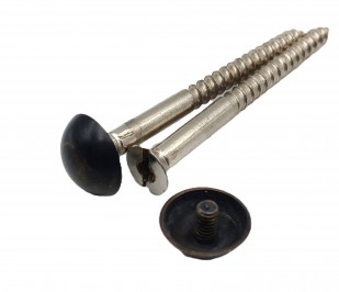 Mirror screws with dark bronze cap 2 inch 4 pack