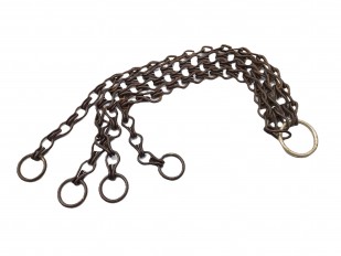 Vintage 4 way chain divider antique finish
