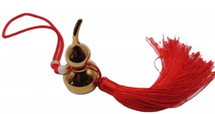Lucky Copper Gourd Feng Shui Hanging Ornament