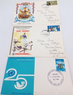 1970's First Day Covers x 3