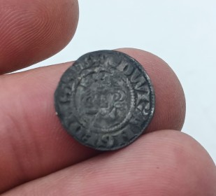 Medieval Silver Hammered Halfpenny of Edward 1 London
