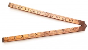 Rabone No. 1167 Boxwood 2ft 4 Fold Ruler Vintage Brass Fittings