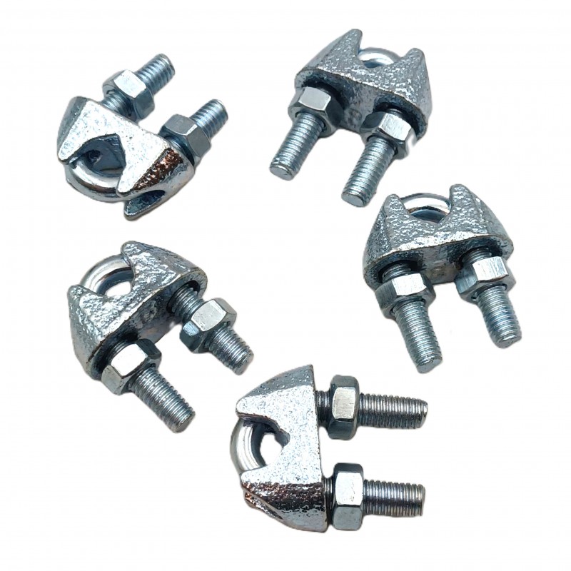 Heavy Duty Wire Rope Clamp Cable Grip Steel Metal Wire U Bolts Fixing 