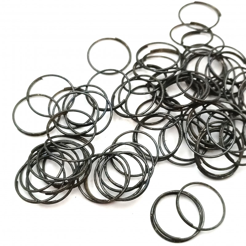 Dark antique 15mm Split Rings Connectors Pack Of 100 Rings 